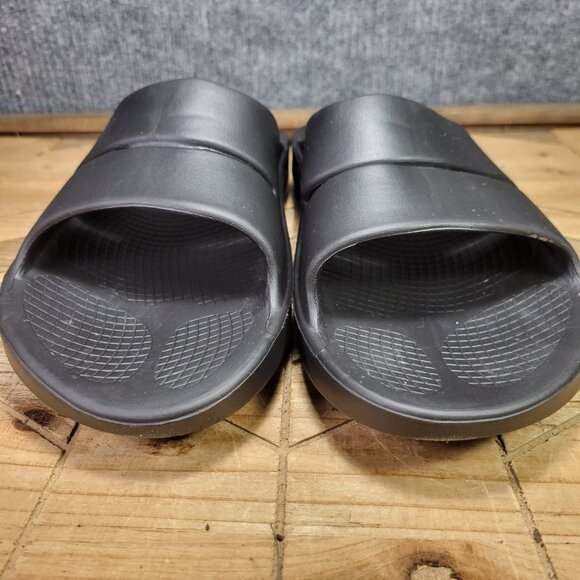 Oofos Ooahh Men's Size 12 Shoes Black Slides Comfort Orthopedic Recovery Sandals - Picture 4 of 7